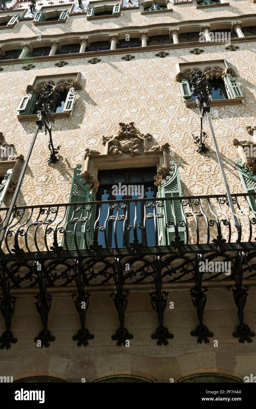 Das Äußere des Casa Amatller historischen Gebäude erbaut 1898-1900, Barcelona, Spanien Stockfoto