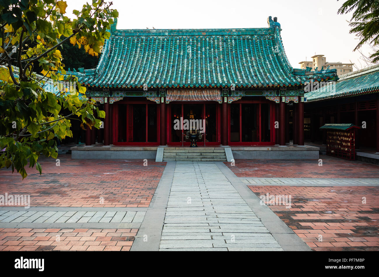 Koxinga Schrein Tempel Main Hall in Tainan Taiwan Denkmal eingeweiht zu Koxinga der Ming Dynastie General, der die Niederländische aus Taiwan getreten Stockfoto