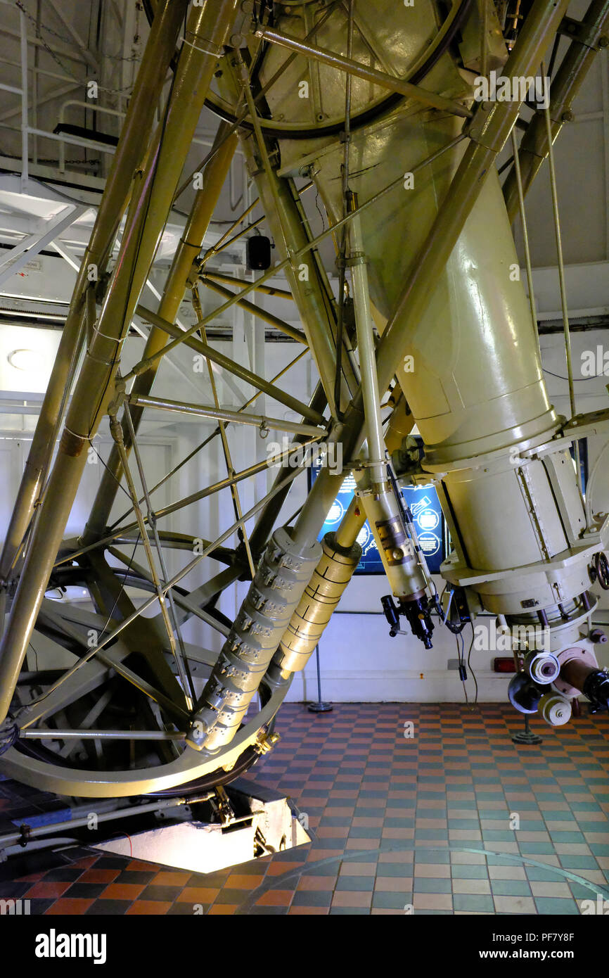 Die großen Äquatorialen Teleskop an der Royal Observatory Greenwich London UK Stockfoto