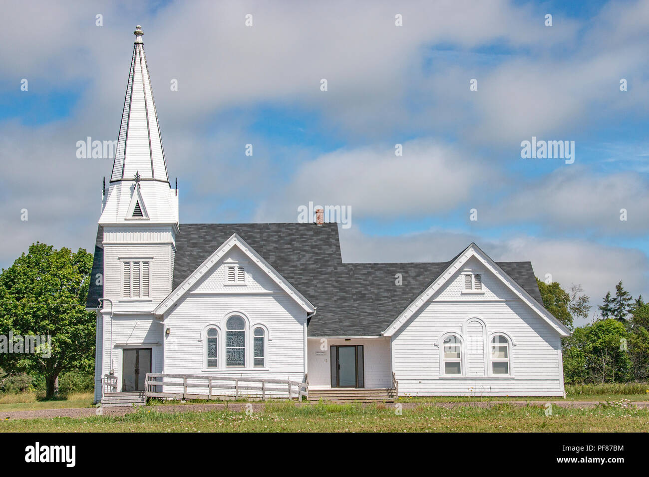 Tryon-Westmoreland Baptist Church in Prince Edward Island, Kanada. Stockfoto