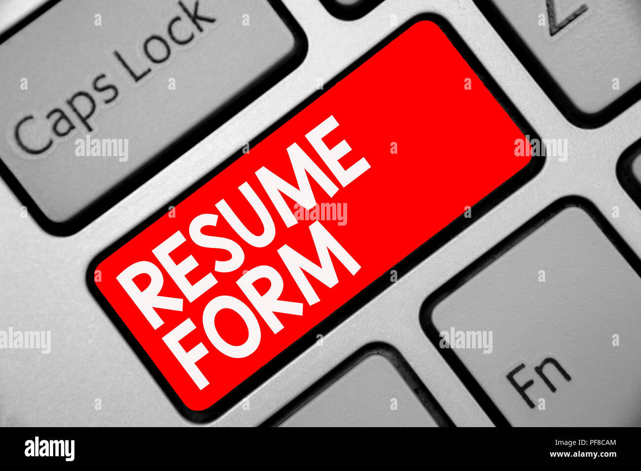 Cv Form Resume Candidate Vacancy Stockfotos Cv Form Resume
