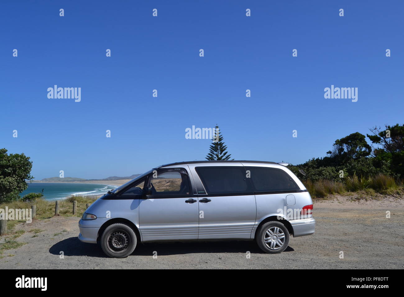 Van Der Meer, Camping van Stockfoto