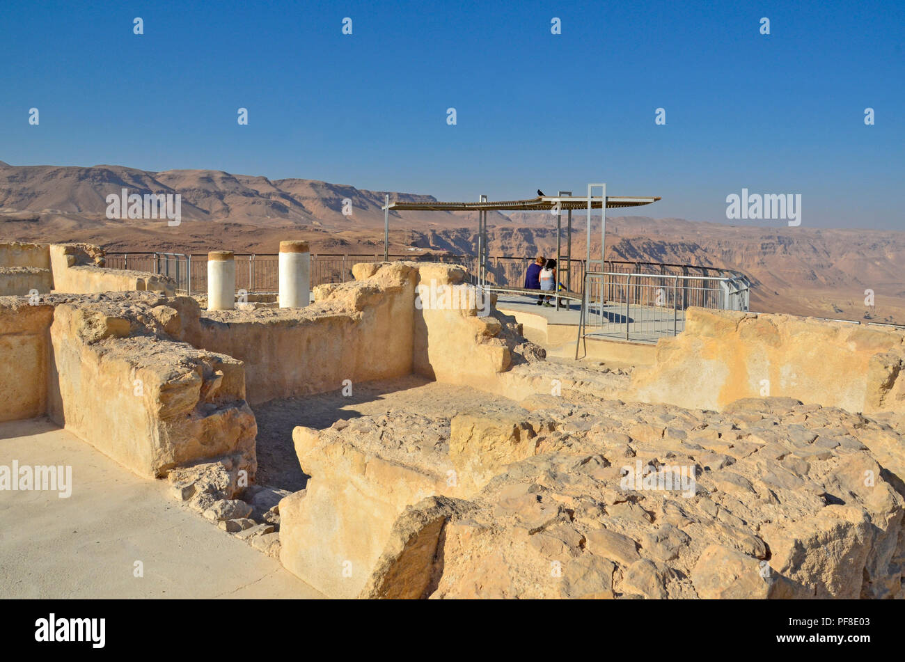 Israel, Massada der nördlichen Palast Stockfoto