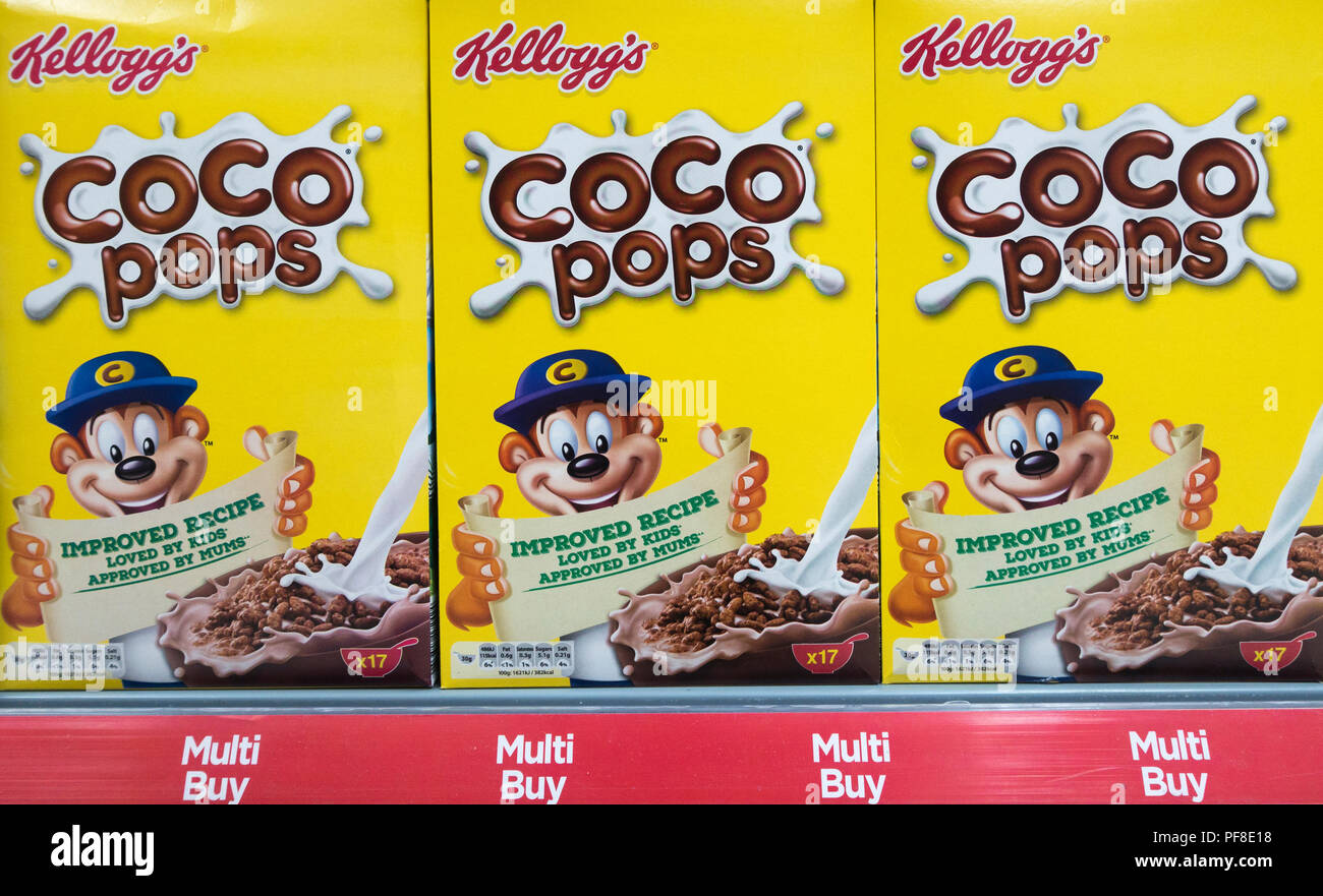 Kellog's Coco Pops, Stockfoto