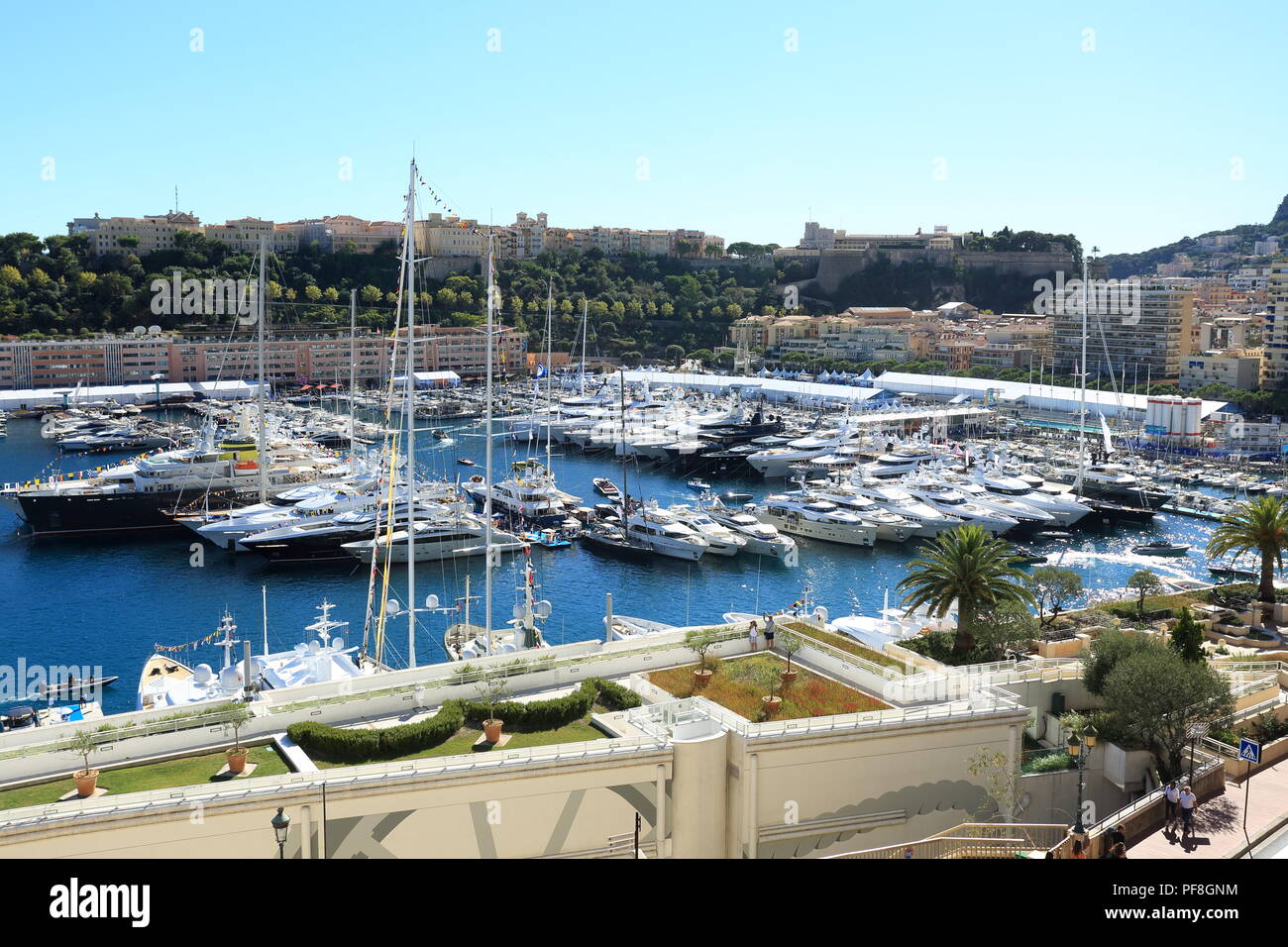 Hercule Hafen, Monaco, Principaute de Monaco, Stockfoto
