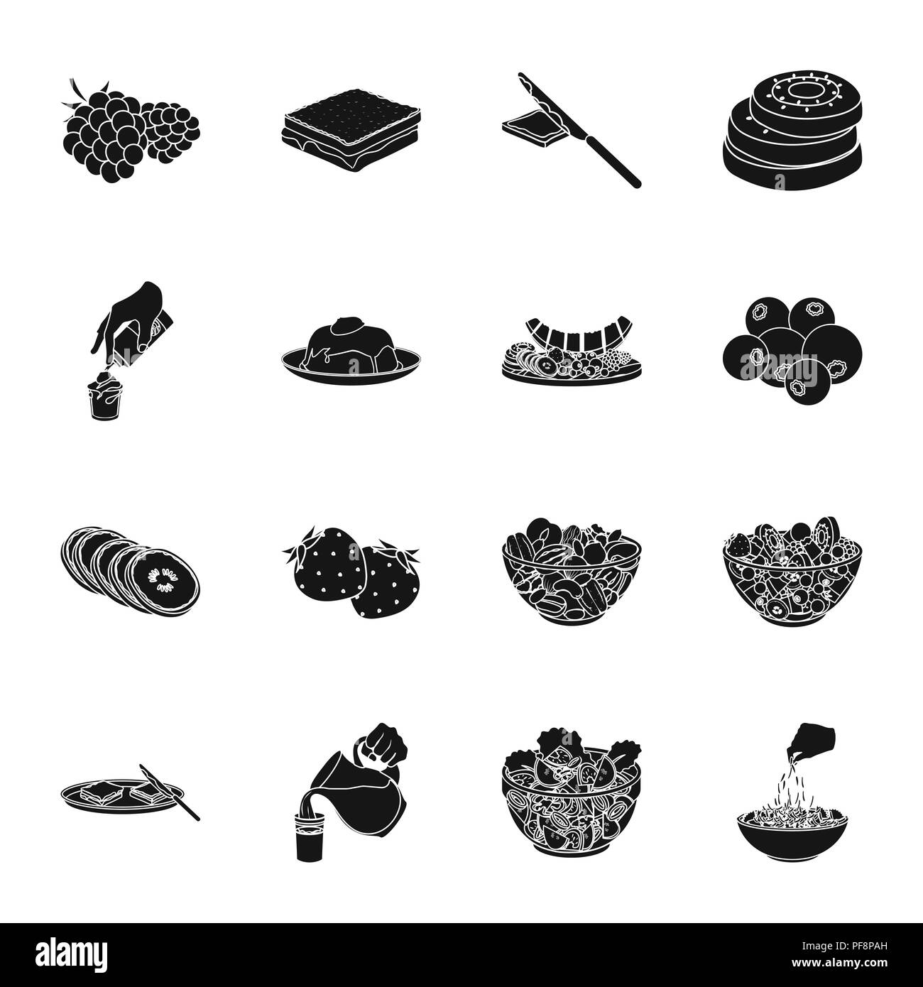 Banane, Berry, schwarz, Blaubeere, Schüssel, Brot, Cashew, Schokolade, Sammlung, Kochen, Sahne, Design, Dessert, Essen, Food, Duft, Obst, Geste, Glas, Hand, Haselnuss, Eis, Icon, Illustration, isoliert, Kanne, Messer, Manipulation, Melone, Milch, Mischung, Mutter, Pasta, Erdnüsse, Platte, Produkt, Himbeere, Salat, Sandwich, Satz, Zeichen, Erdbeere, süße, süße, Symbol, verschiedenen, Vector, Gemüse, vitamin, webfood Vektor Vektoren, Stock Vektor