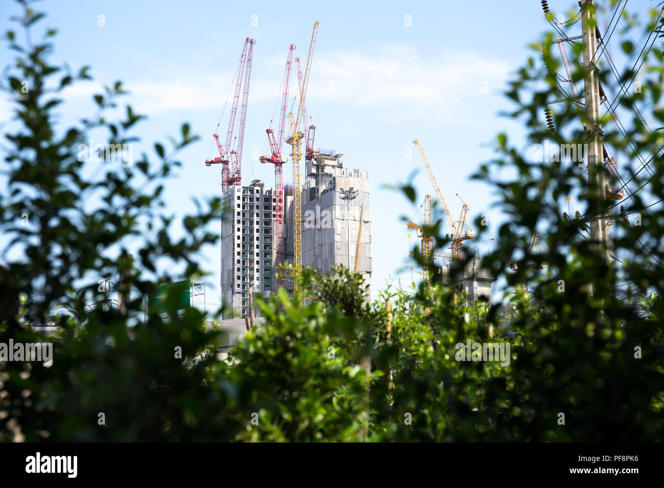 Umwelt konzeptionelle Geschäftsviertel Stadt Gebäude Stockfoto