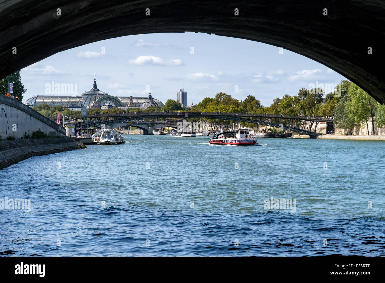 Blick von der Pont Royal - Paris Stockfoto