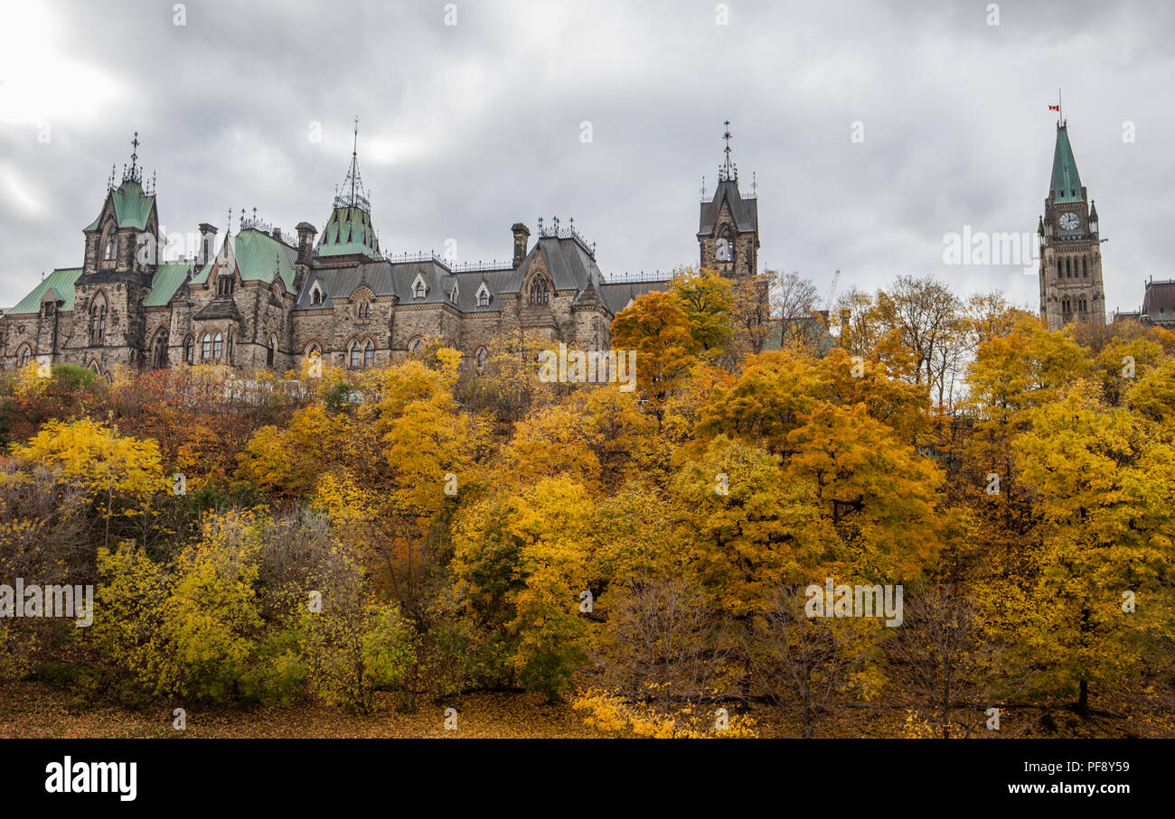 Kanadische Parlament Gebäude in Ottawa, Ontario Stockfoto