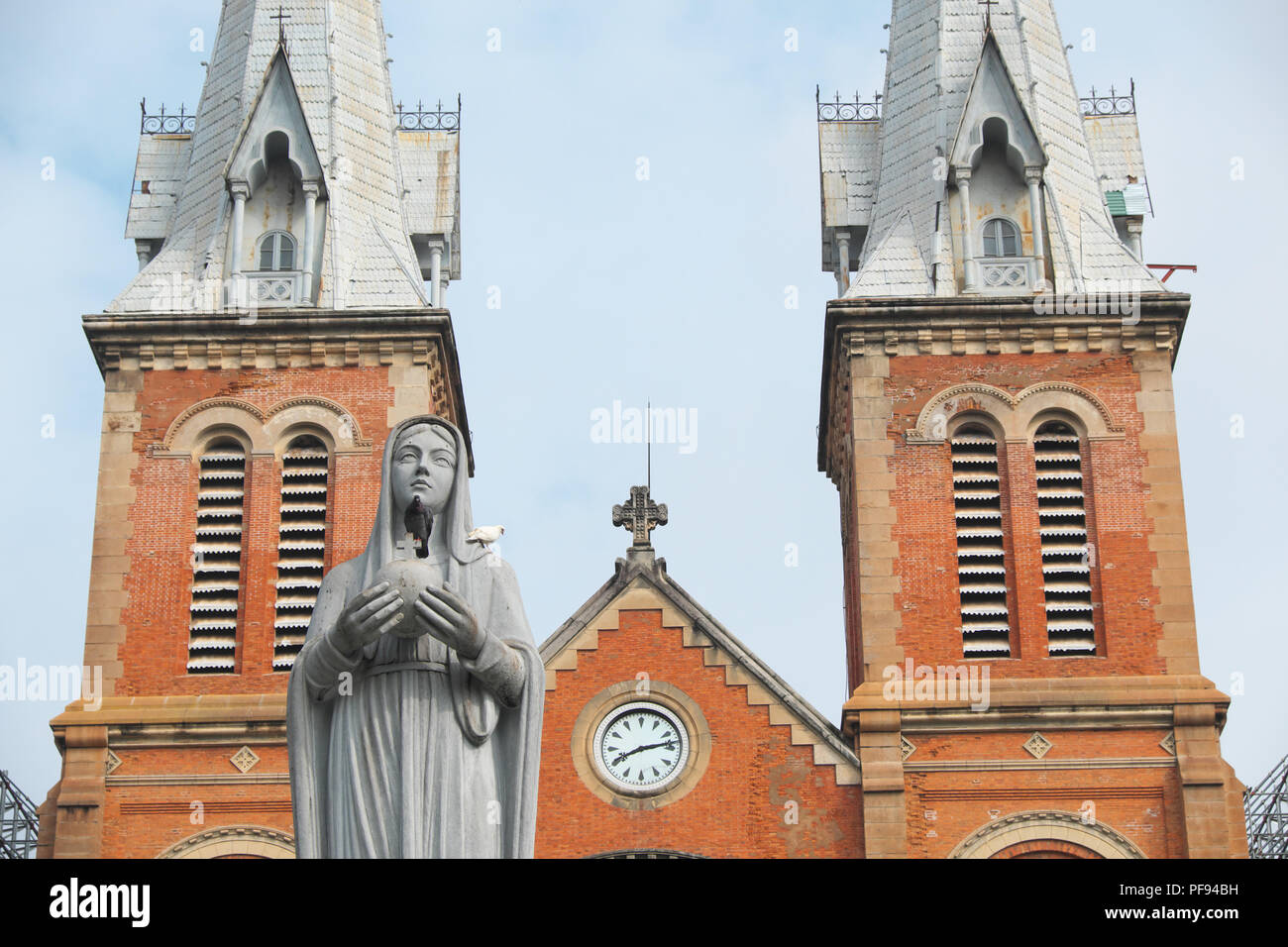 Vietnam die Kathedrale Notre Dame in Ho Chi Minh City Vietnam Stockfoto
