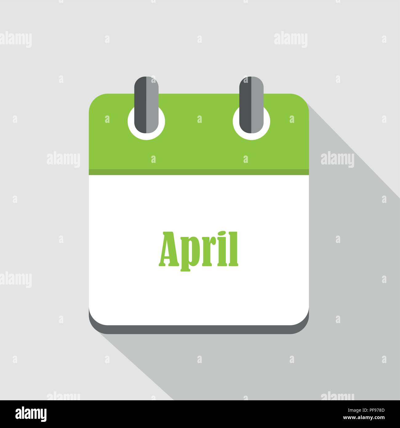 Symbol Kalender business April Vektor-illustration EPS 10. Stock Vektor
