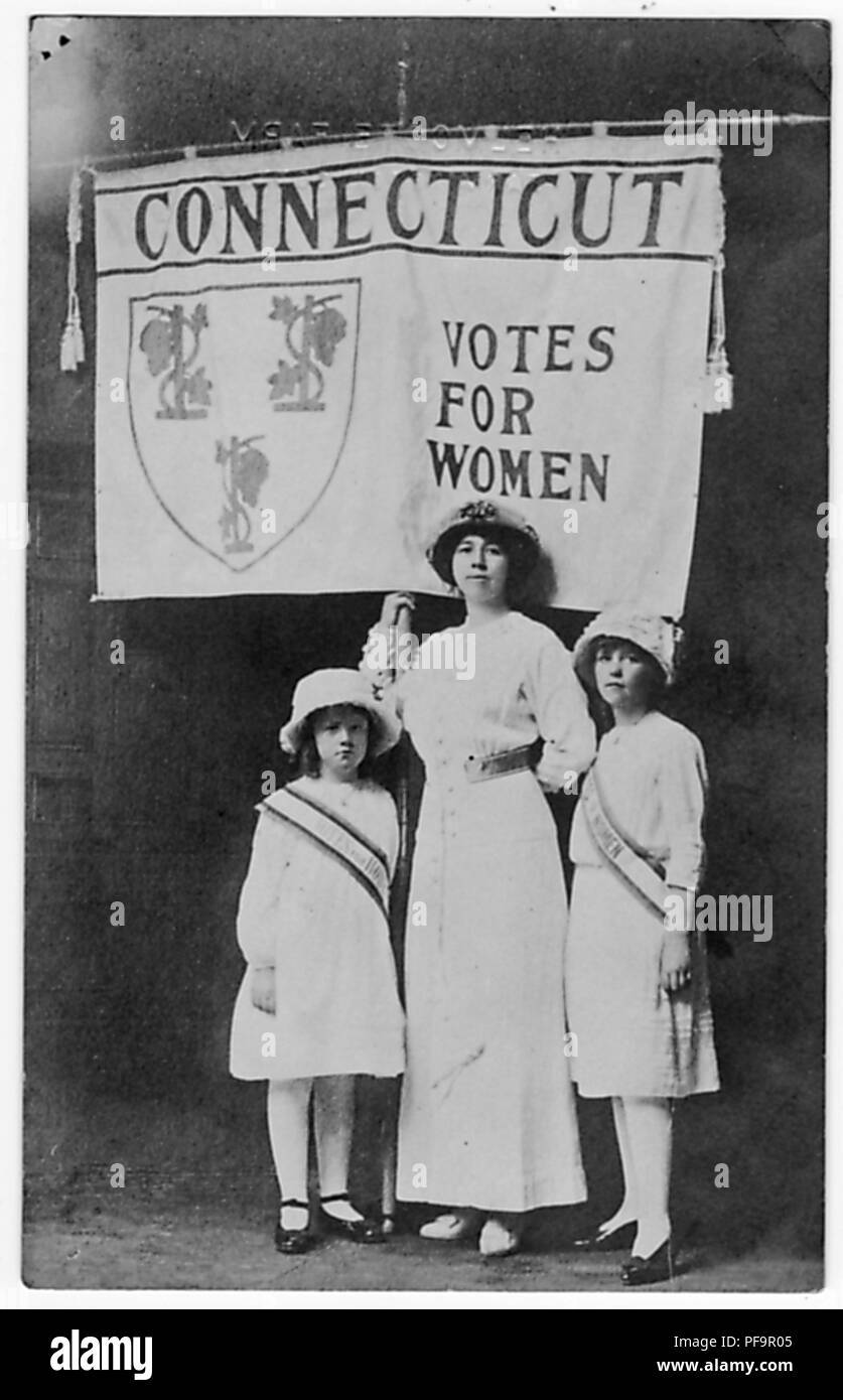 Schwarz Weiss Foto Postkarte Hartford Bewohner Und Mitglied Des Connecticut Frau Wahlrecht Association Josephine Toskanischen Bennett