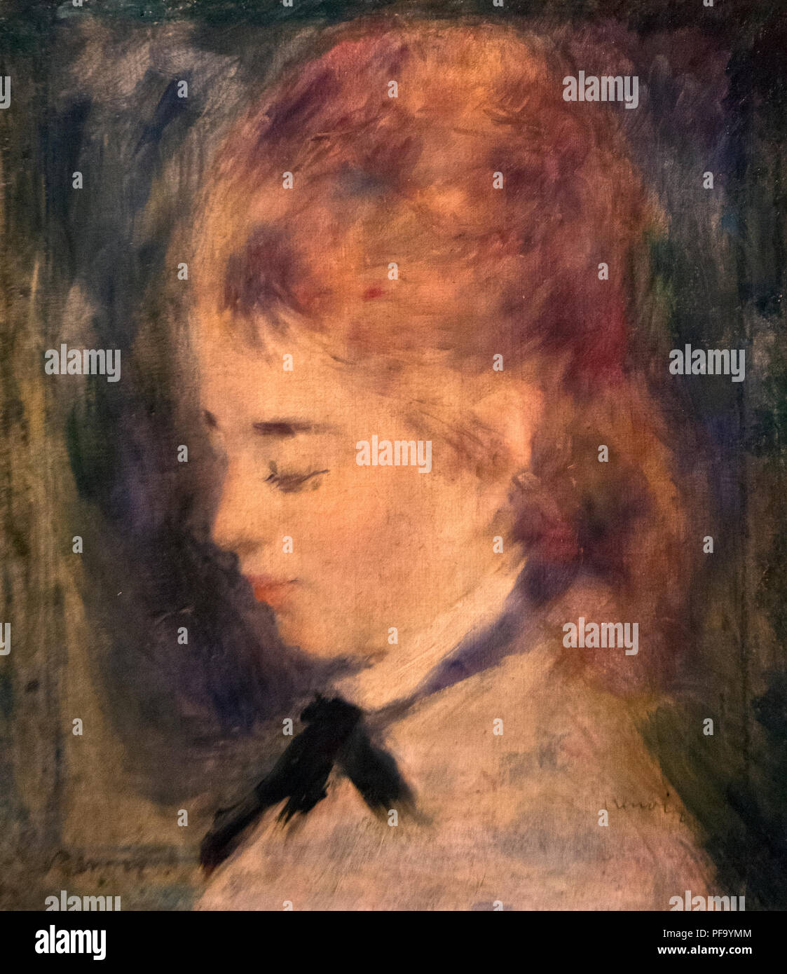 Pierre Auguste Renoir - Porträt einer Frau Stockfoto
