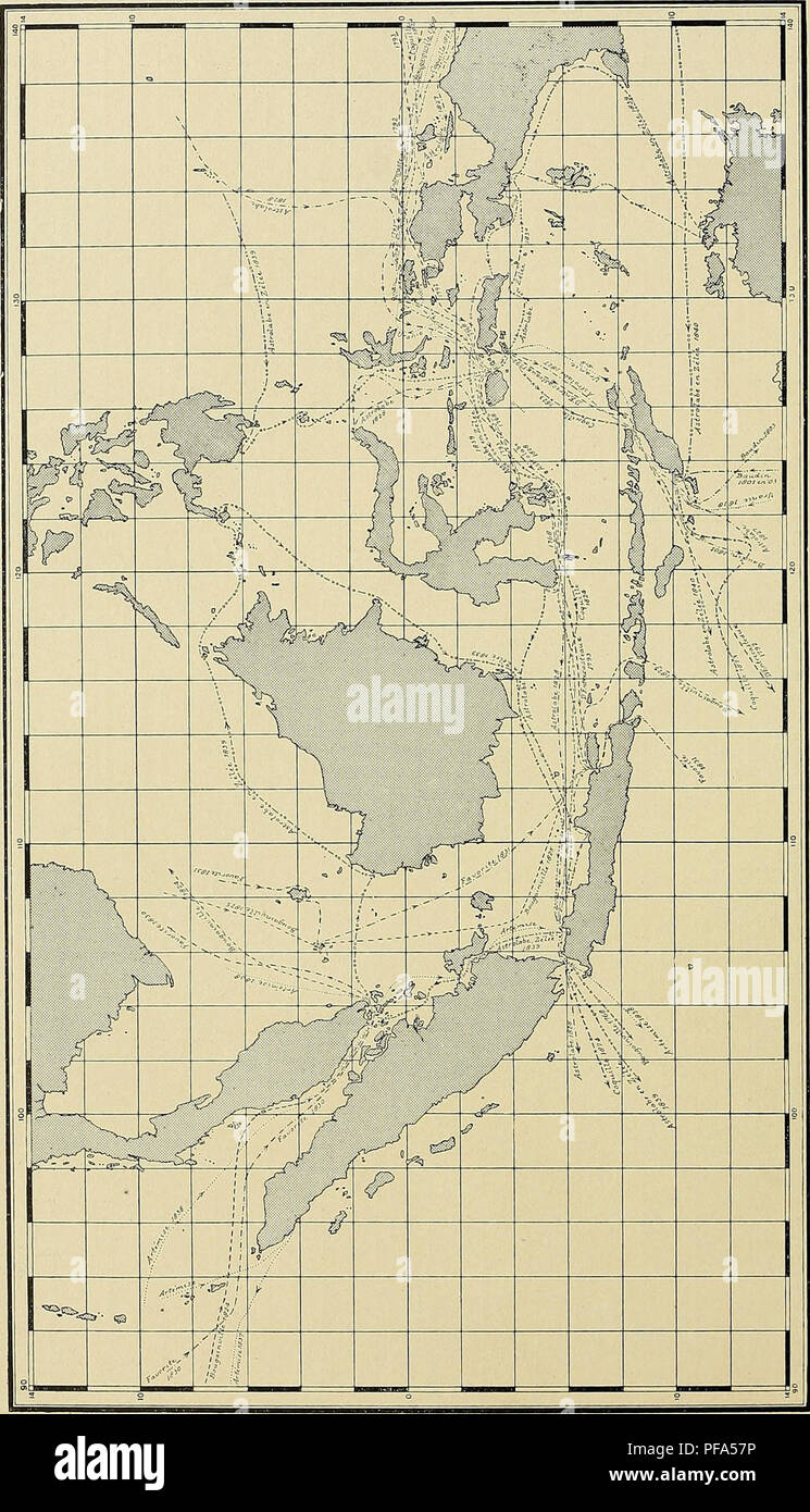 . De zeeën van Nederlandsch Oost-Indië. Ozeanographie; Küsten. . Bitte beachten Sie, dass diese Bilder sind von der gescannten Seite Bilder, die digital für die Lesbarkeit verbessert haben mögen - Färbung und Aussehen dieser Abbildungen können nicht perfekt dem Original ähneln. extrahiert. Koninklijk Nederlands Aardrijkskundig Genootschap; Stok, Johannes Paulus van der, 1851-1934. Leiden: Brill E. J. Stockfoto