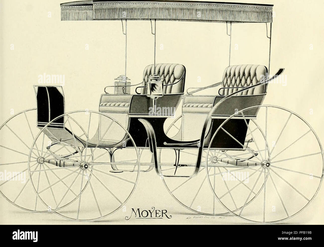 . Designer Builder, hochwertige Kutschen. H. A. Moyer Wagen (Syracuse, N.Y.); Pferde; Schlitten Hersteller und Händler -- New York (State) Syrakus. Nr. 136 Neues Licht Surrey 15. Bitte beachten Sie, dass diese Bilder sind von der gescannten Seite Bilder, die digital für die Lesbarkeit verbessert haben mögen - Färbung und Aussehen dieser Abbildungen können nicht perfekt dem Original ähneln. extrahiert. H. A. Moyer Wagen (Syracuse, N.Y.). In Syracuse, N.Y.: H. A. Moyer Stockfoto