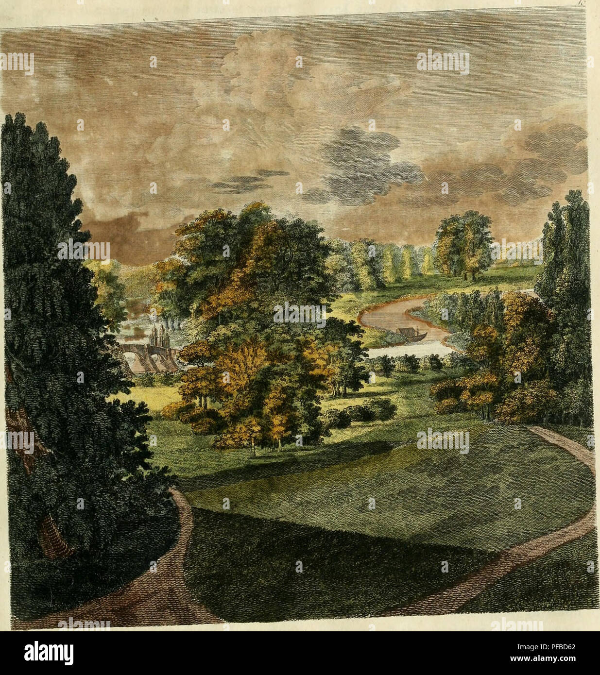 . Beschreibung des principaux parcs et jardins de l'Europe: avec Les remarques sur le jardinage et les Plantagen: enrichi ouvrage d'estampes = Bildliche und beschreibende Darstellung der vorzÃ¼glichsten Natur und KunstgÃ¤rten in Europa: mit Bemerkungen Ã¼ber Gartenkunst und Anpflanzungen: aus dem FranzÃ¶sischen. Gärten und Parks. ),. /,. • F AV // // ///^^^/^'^^"/^'./rA/. Z^''-y-^ (//A&gt;. Bitte beachten Sie, dass diese Bilder aus gescannten Seite Bilder, die digital haben für die Lesbarkeit verbessert - Färbung und Aussehen dieser Abbildungen können nicht Perfekt extrahiert werden Stockfoto