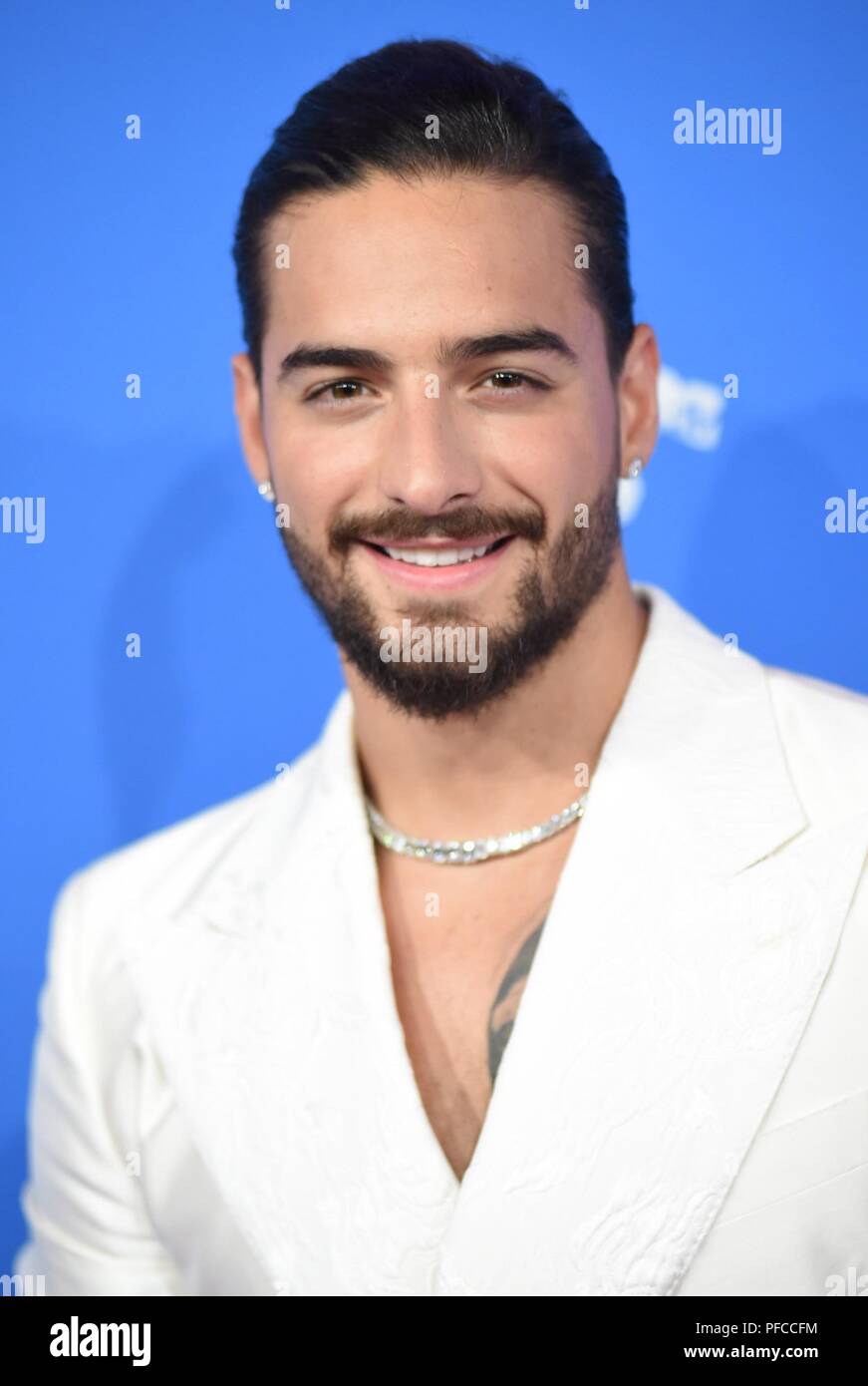 New York Ny Usa 20 Aug 2018 Maluma In Der Ankunftshalle Fur 2018 Mtv Vmas Anreise