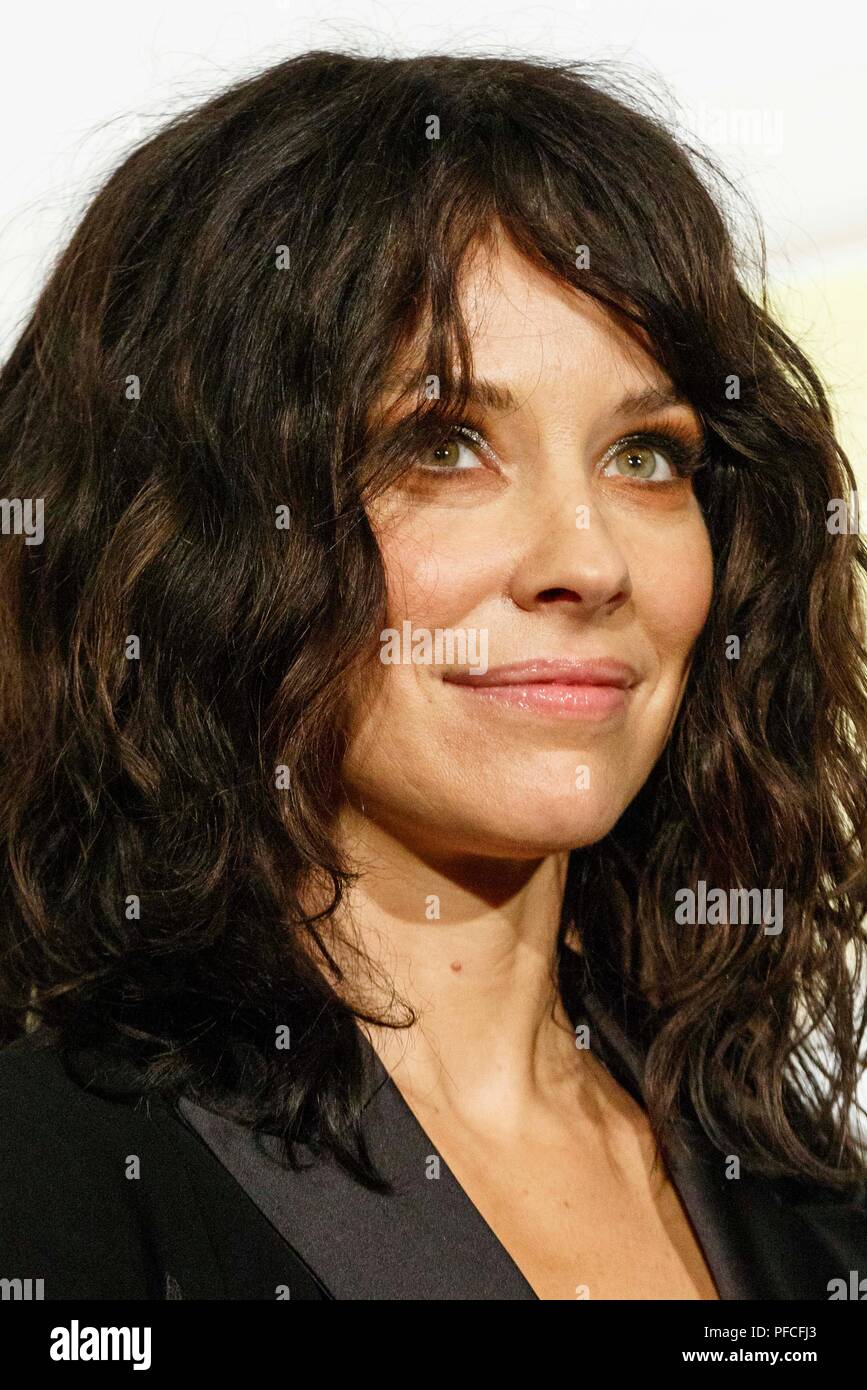 Tokio, Japan. 21 Aug, 2018. Kanadische Schauspielerin Evangeline Lilly besucht eine besondere Fan Meeting für den Film Ant-Man und die Wespen am 21. August 2018, Tokio, Japan. Die Darsteller besucht Japan die Ant-Man Sequel, die in Japan am 31. August veröffentlicht werden, zu fördern. Credit: Rodrigo Reyes Marin/LBA/Alamy leben Nachrichten Stockfoto