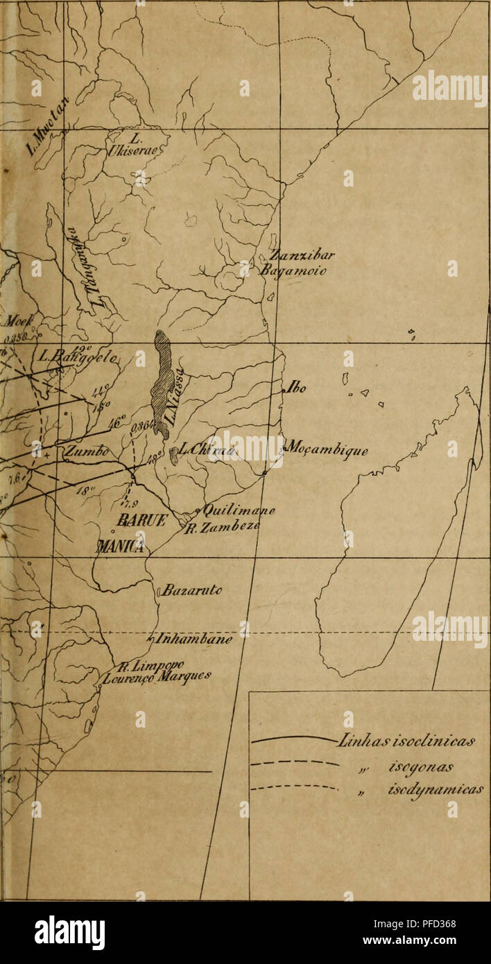 . De Angola á contra - Costa; descripção de Uma viagem atravez Tun continente Africano. Natural History. AGNETICA. - Z/n/i als isceiinieas zsraarttis iscdi/na micas l/i £. Áoyra fiAia. aa/m/ire/isa Jfaccena^. Bitte beachten Sie, dass diese Bilder sind von der gescannten Seite Bilder, die digital für die Lesbarkeit verbessert haben mögen - Färbung und Aussehen dieser Abbildungen können nicht perfekt dem Original ähneln. extrahiert. Capello, Hermenegildo Carlos de Brito, 1841-1917; Ivens, Roberto, 1850-1898. Lisboa Impr. Nacional Stockfoto