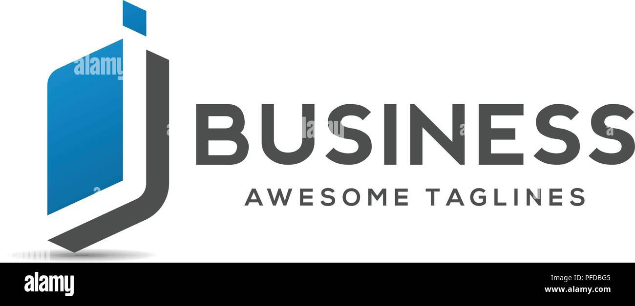 Kreative Buchstaben J und buchen Logo Design, j Schreiben best Logo Design, Logo Design Stock Vektor