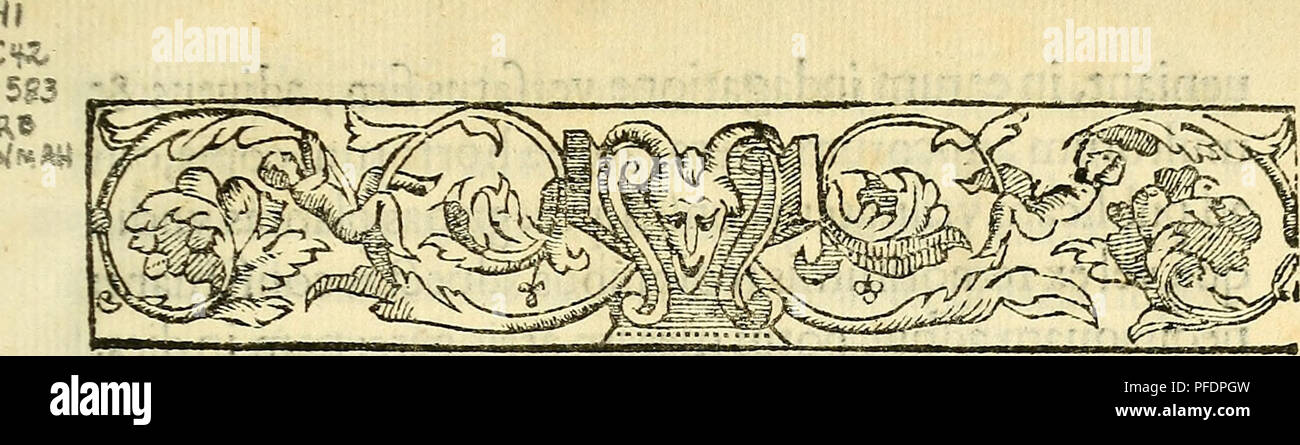 . De plantis libri XVI. Botanik; Pflanzen. SERENISSIMO FRANCISCO MEDICI MAGNO AETRVRIAE D V C L Anircas C* F* lpnus S.?. T&gt;. Bitte beachten Sie, dass diese Bilder sind von der gescannten Seite Bilder, die digital für die Lesbarkeit verbessert haben mögen - Färbung und Aussehen dieser Abbildungen können nicht perfekt dem Original ähneln. extrahiert. Cesalpino, Andrea, 1524 oder 5-1603; Marescotti, Giorgio, fl. 1563-1601, Drucker; Burndy Library, Spender. DSI. Florentiae: Apud Georgium Marescottum Stockfoto