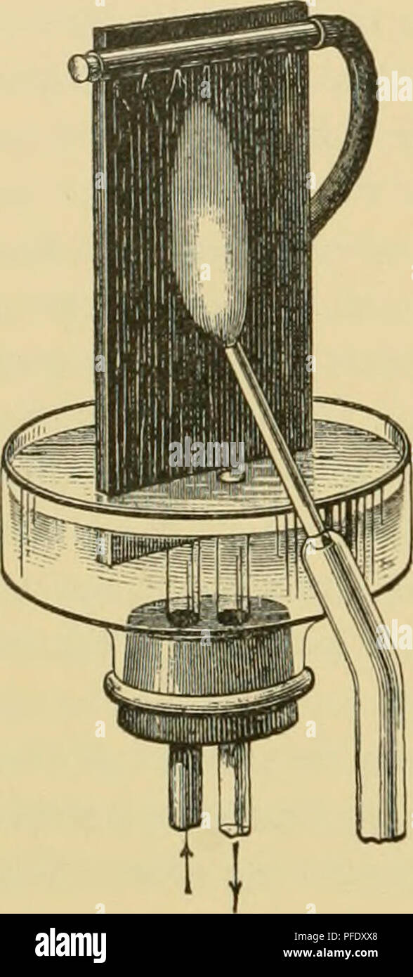 . - Denkschriften der Österreichischen Akademie, Christian. 106./. M. Eder und E. Valenta, brachte, welches in der Nähe der mit Platinspitze versehenen Mündung etwas Schwefel enthielt. Wird of this erhitzt und der Wasserstoff entzündet, so erhält man eine Flamme, welche einen blauen Kern besitzt und bandenartiges, schwach unterbrochenes Spektrum liefert", in welchem vorzugsweise Drei violette Linien auffallen, sterben sehr breit sind, jahrforschung übrigens das Spektrum noch eine zahlr Menge ^von grünen, blauen und violetten Linien zeigt". Ähnlich wirkt Eintritt von Schwefelwasserstoff od Stockfoto