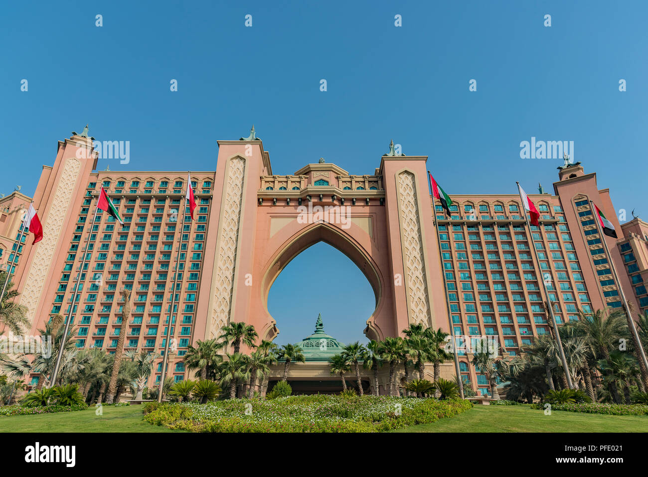 Atlantis The Palm in Dubai. Stockfoto