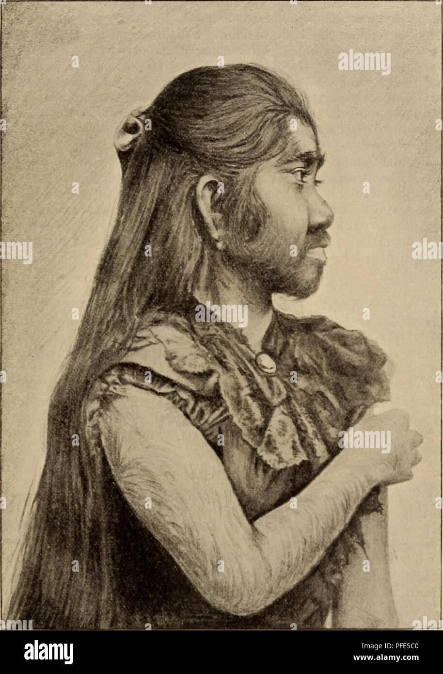 . Der Bau des "Menschen als Zeugnis für seine Vergangenheit. Menschliche Wesen; Anatomie, Vergleichende. Haare. 11 Ich werde diesen Abschnitt nicht schliessen, ohne Sterben naheliegende Eraffe nach der Herkunft der Säuofetiere erörtert zu haben. Es liesrt. Abb. 7. Haarit^ es Mädchen, Krao, aus dem Norden von Siani, aus dem Lande, Laos, um so mehr das Bedürfnis hierfür vor, als dieses Kapitel der Morpho- logie von Seiten verschiedener Autoren, wie namentlich von Max Weber. Bitte beachten Sie, dass diese Bilder aus gescannten Seite Bilder, die digital für die Lesbarkeit erhöht worden sein können extrahiert werden - coloratio Stockfoto