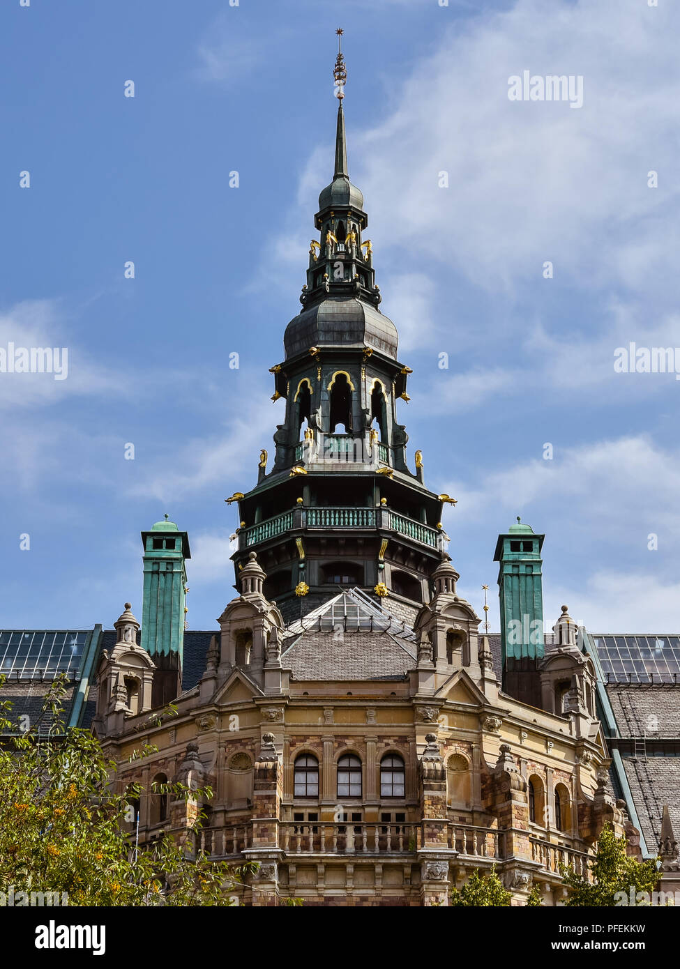 Das nordische Museum (Nordiska Museet) - Stockholm, Schweden Stockfoto