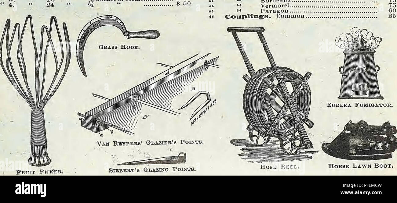 . Beschreibender Katalog der Gemüse, Blumen und Samen. Baumschulen (Gartenbau); Baumschulen; Samen; Glühlampen (Pflanzen); Gartenbau; Ausrüstungen und Zubehör; pflanzen; Weeber & Amp; Don. 12 3 4 5 6 7 8 Eacli Tinte, ITeat Ittdellble's. Für Zink Etiketten, pro Flasche 0 $ 25 Messern BUdLclinj; "Feinste importiert, Nr. 1, 1,50 $ 2, $ 3, $ 1,50; 1,50; 1,50; 4, $ 5, $ 1,35; 6..... 1 50 Messer, Budains: * 2 klingen; Messing beendet 2 50* • IPruninjff, feinste importiert, Nr. 7, $ 1,40; 8, 25; 1 $ 9, $ 10, $ 1,50; 1,40; 1,40; 11, $ 12, $ 13, $ 2,00; 1,50; 14 1 50 Messer, Asparaseus. Sehr nützlich 150 ** KnsrliStft Kds: ln8r Stockfoto