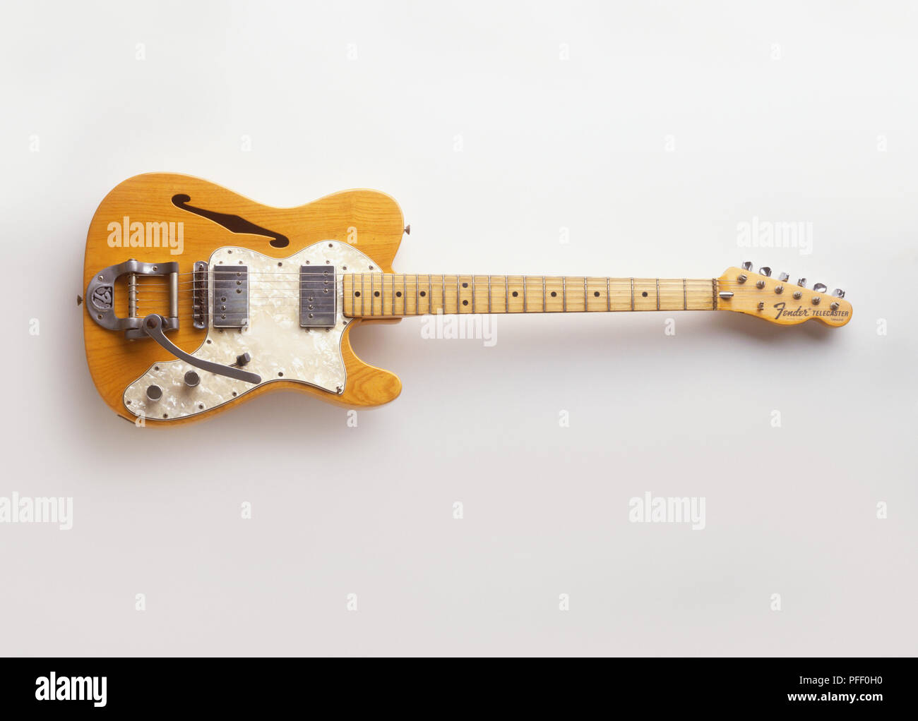 Fender Telecaster Thinline, eine semi-akustische Gitarre Stockfoto