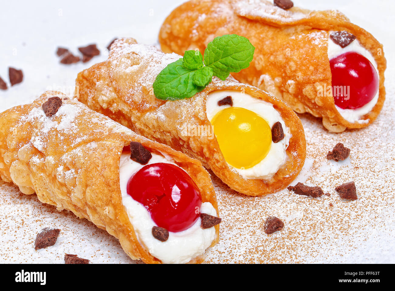 Dessert Mit Ricotta Und Sahne