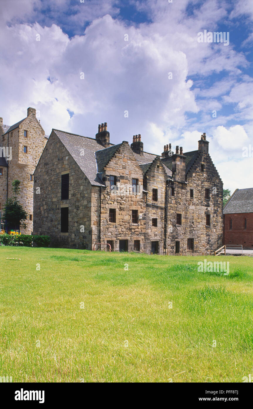 Großbritannien, Schottland, Glasgow, Provlands Lorship, einem mittelalterlichen Haus im Jahr 1471 erbaut mit Stein. Stockfoto