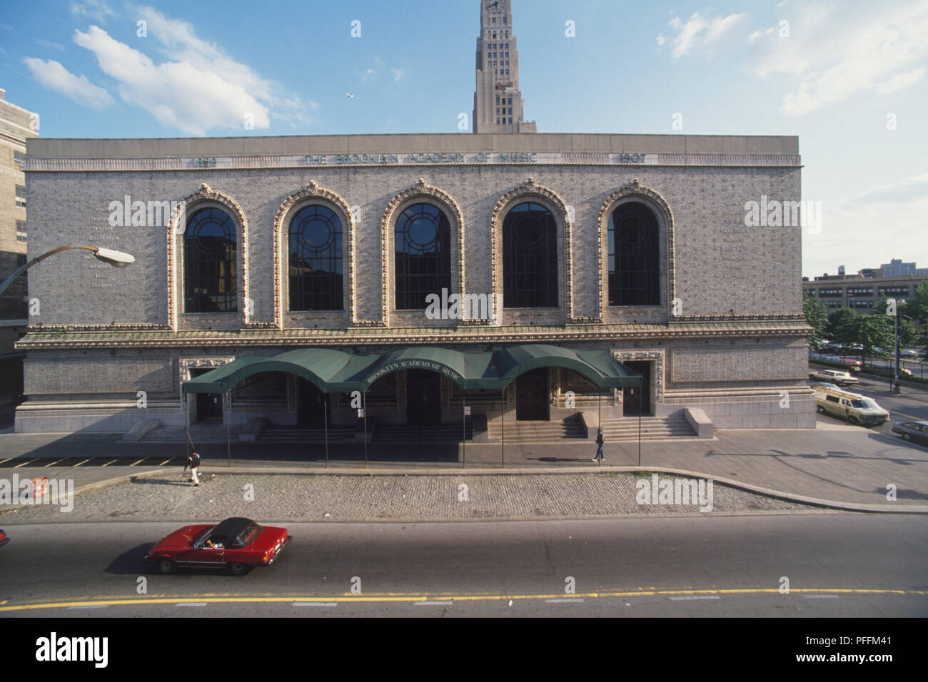 USA, New York City, Brooklyn Brooklyn Academy of Music, Fassade Stockfoto