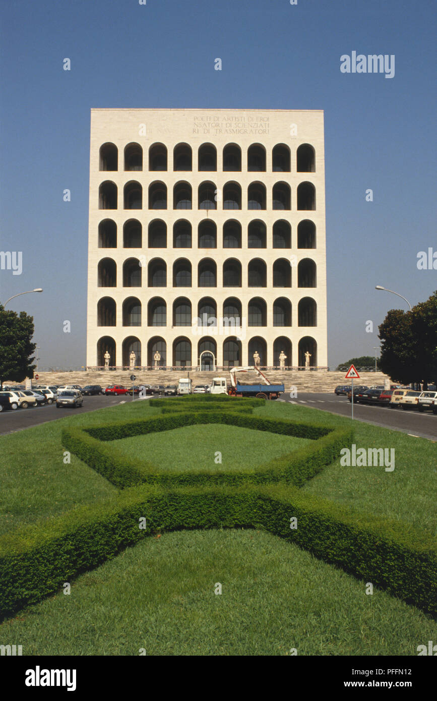 italien rom eur esposizione universale di roma museo della civilta del lavoro eckig colosseum ein beispiel der italienischen faschistischen - Eur Beispiel italien rom eur esposizione universale di roma museo della civilta del lavoro eckig colosseum ein beispiel der italienischen faschistischen - Eur Beispiel
