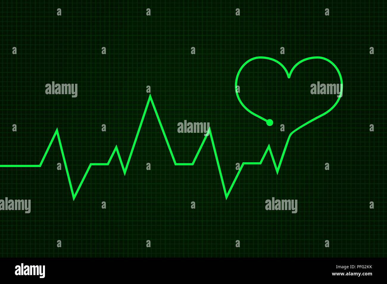 Heartbeat Graph Stockfotos und bilder Kaufen Alamy