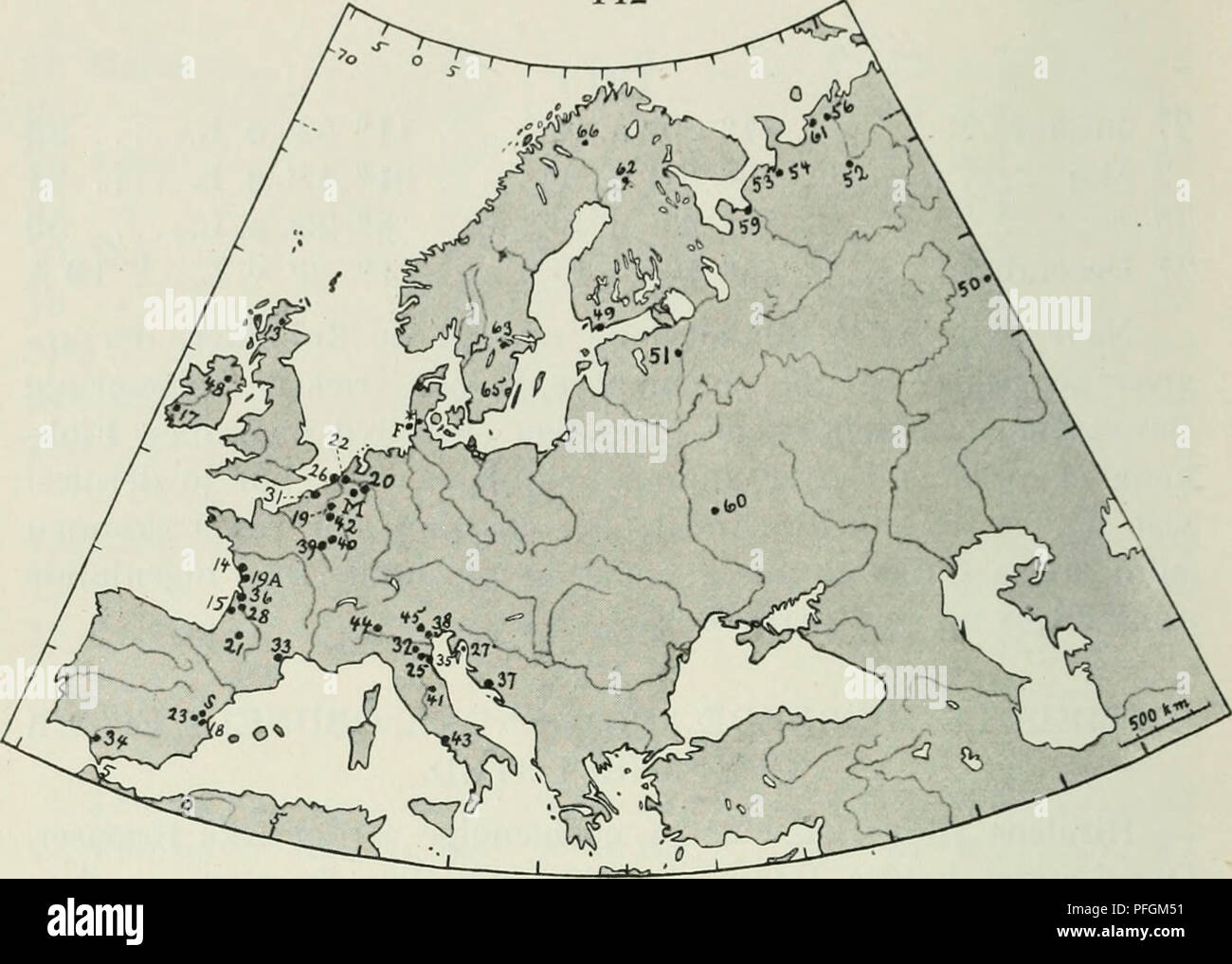 . Dansk ornithologisk forenings Tidsskrift". Vögel - Zeitschriften; Vögel - Dänemark Zeitschriften. 142. Haspelregelung 3. Kortskitse med Angivelse af de Orte in, hvorfra de maerkede Spids-aender äh Meldt. (De opførte Numre er de samme som S. 118 - 138. Tidsangivelserne für Rus - landet er efter saakaldt Vedkommende "ny Stil" altsaa samme Datum, Som vi ein lebensspender Ihr i Danmark). ^ (Fanø og den lige overfor liggende Kyst af Jylland): 1, 2, 3, 8, 9, 15, 20, 55, 57, 58. F (Andre Frisiske Slesvigs Kyst og Øer): 4, 5, 6, 7, 11, 64. M (Egne ved Maas): 12, 16, 30, 46, 47. S (soliana): 10, 24, 29. 1 * X 1908 21 3 1909 Stockfoto
