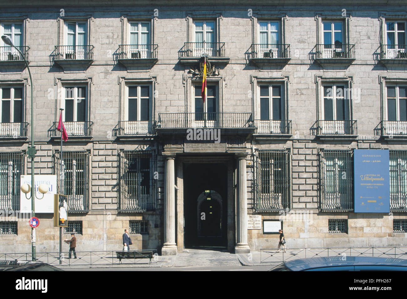 Spanien, Madrid, Real Academia de Bellas Artes, neoklassischen Gebäude aus dem 18. Jahrhundert Stockfoto