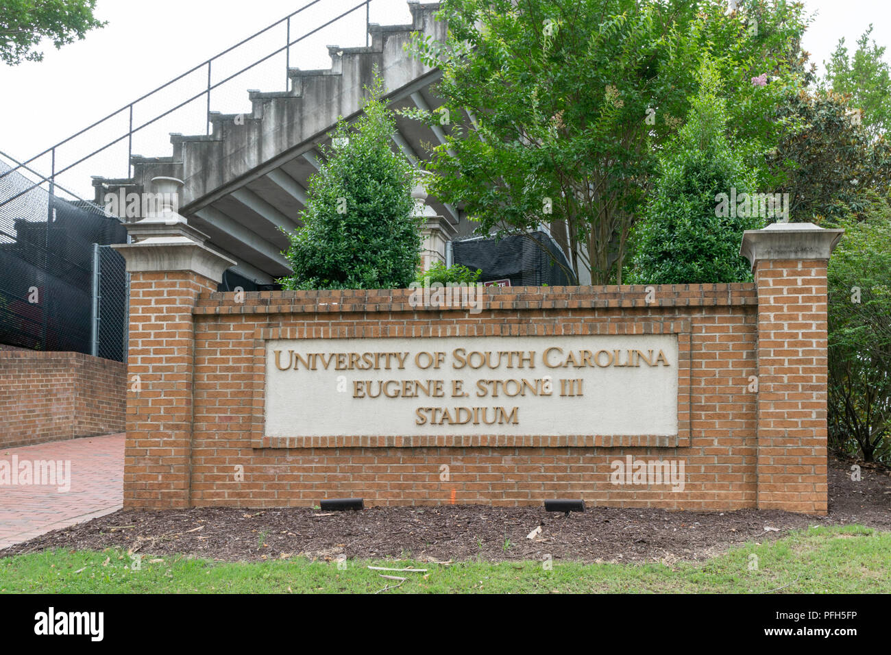 COLUMBIA, SC/USA Juni 5, 2018: Eugene E. Stein III Stadium auf dem Campus der Universität von South Carolina. Stockfoto