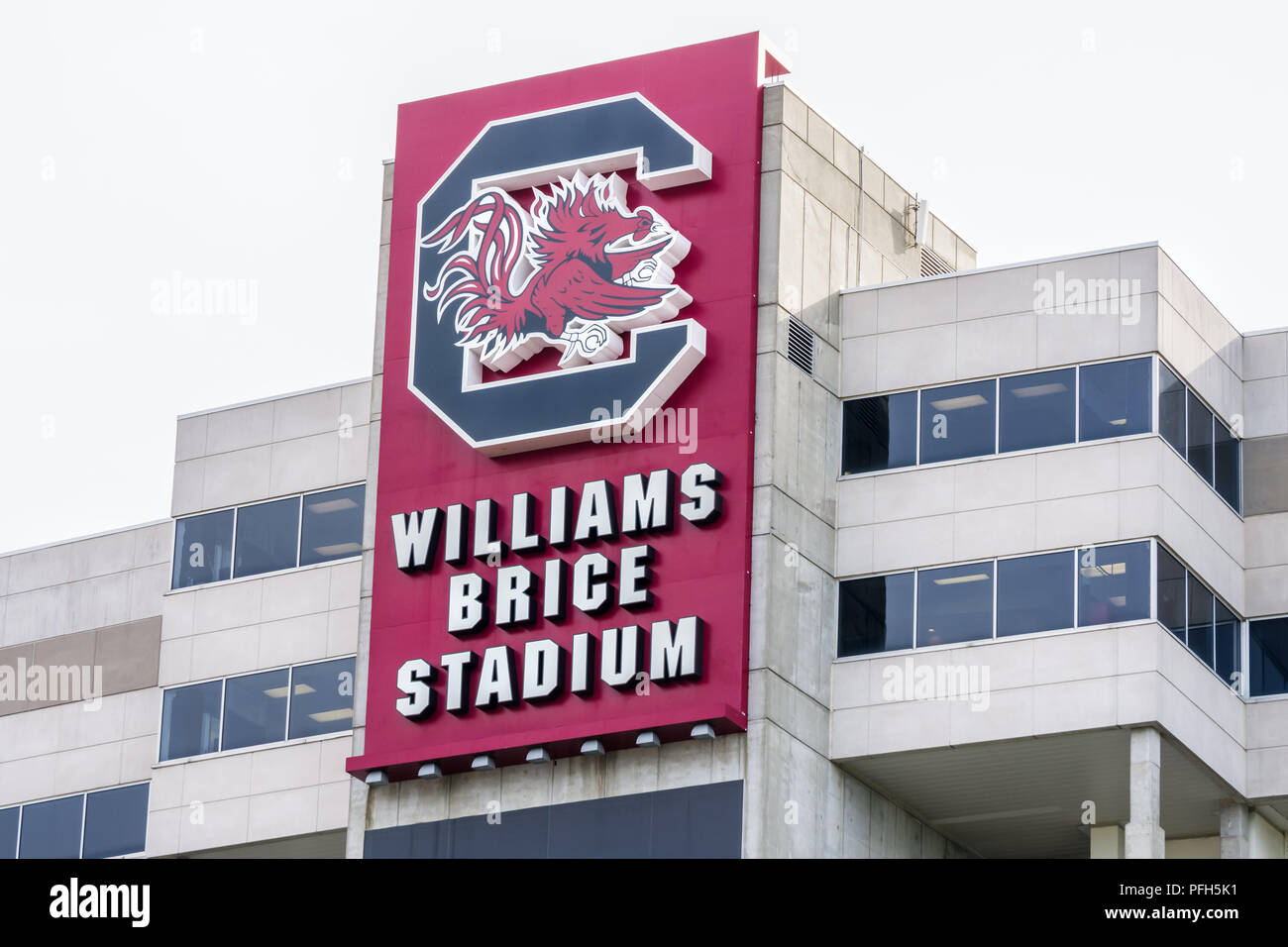 COLUMBIA, SC/USA Juni 5, 2018: Williams Brice Stadium auf dem Campus der Universität von South Carolina. Stockfoto