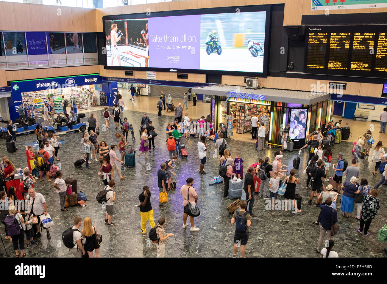 Bahnhof Euston, London Stockfoto