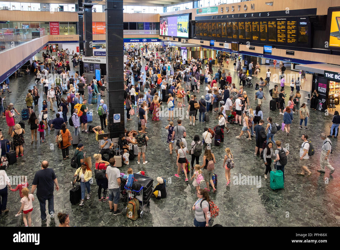 Bahnhof Euston, London Stockfoto