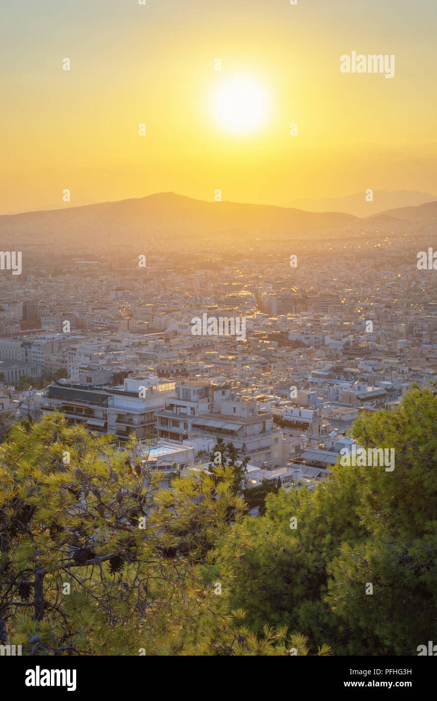 Stadtbild von Athen - Griechenland Stockfoto