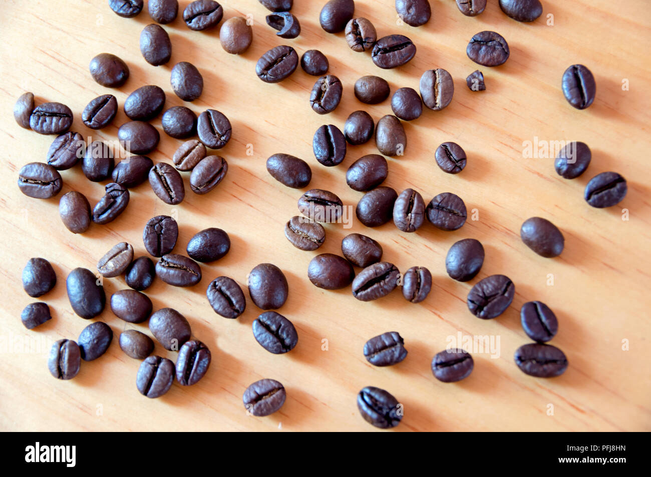 Und mokka Arabica Kaffeebohnen verwenden, um in den Bereichen Design, Werbung, Handel und Marketing ... Stockfoto