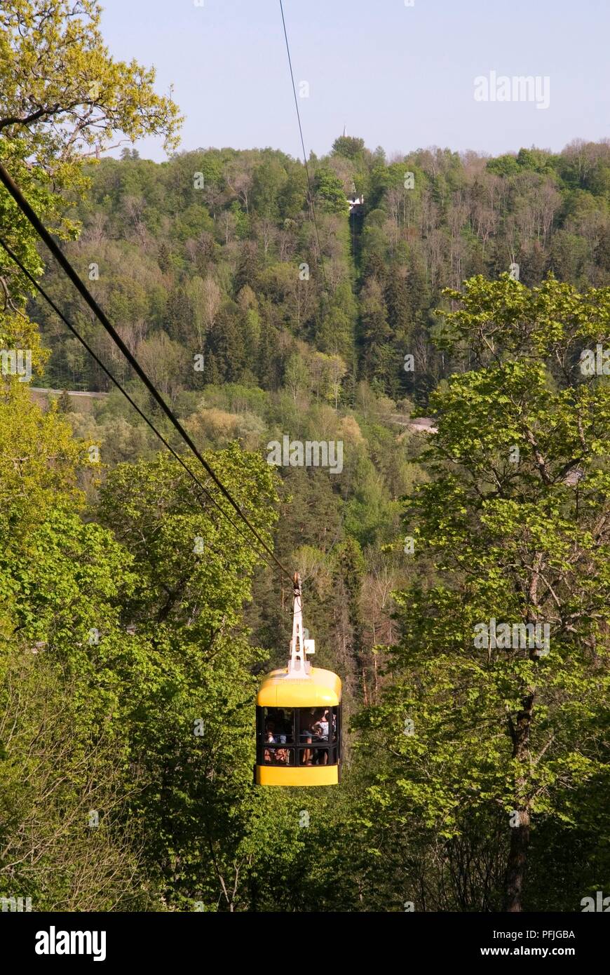 Lettland Gauja Nationalpark Seilbahn Von Krimulda Nach Sigulda Stockfotografie Alamy