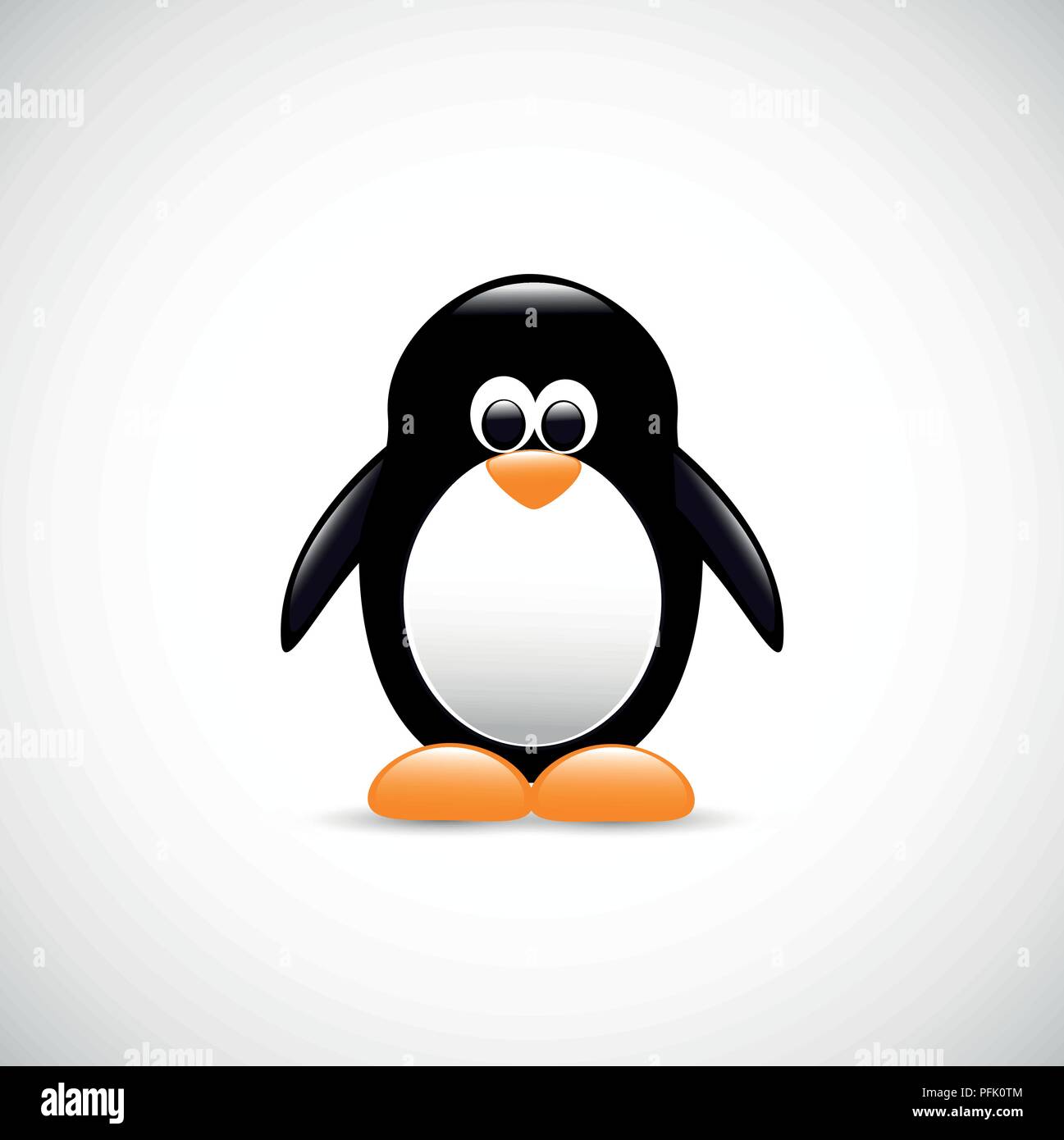 Cute penguin antarktischen Vogel Vektor-illustration EPS 10. Stock Vektor