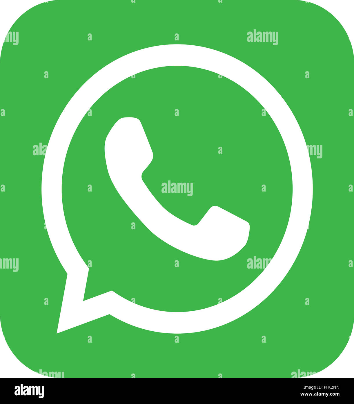 Whatsapp-Mobile Anwendung - Keine PR Stockfoto