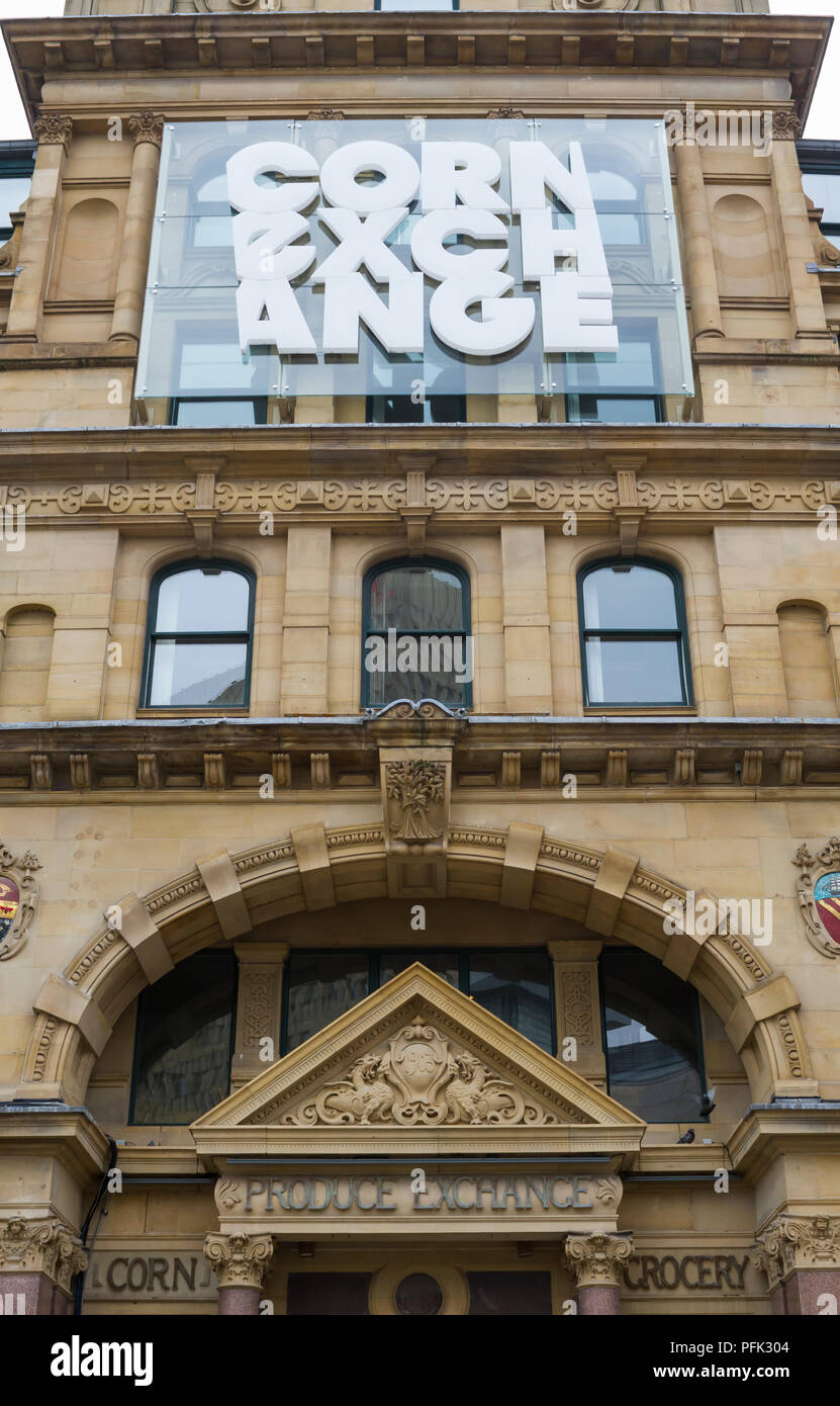 Manchester Corn Exchange Stockfoto