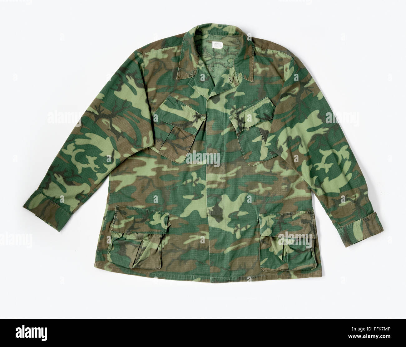 Camouflage Jacke, wie sie von US-Marines getragen während des Vietnam Krieges Stockfoto