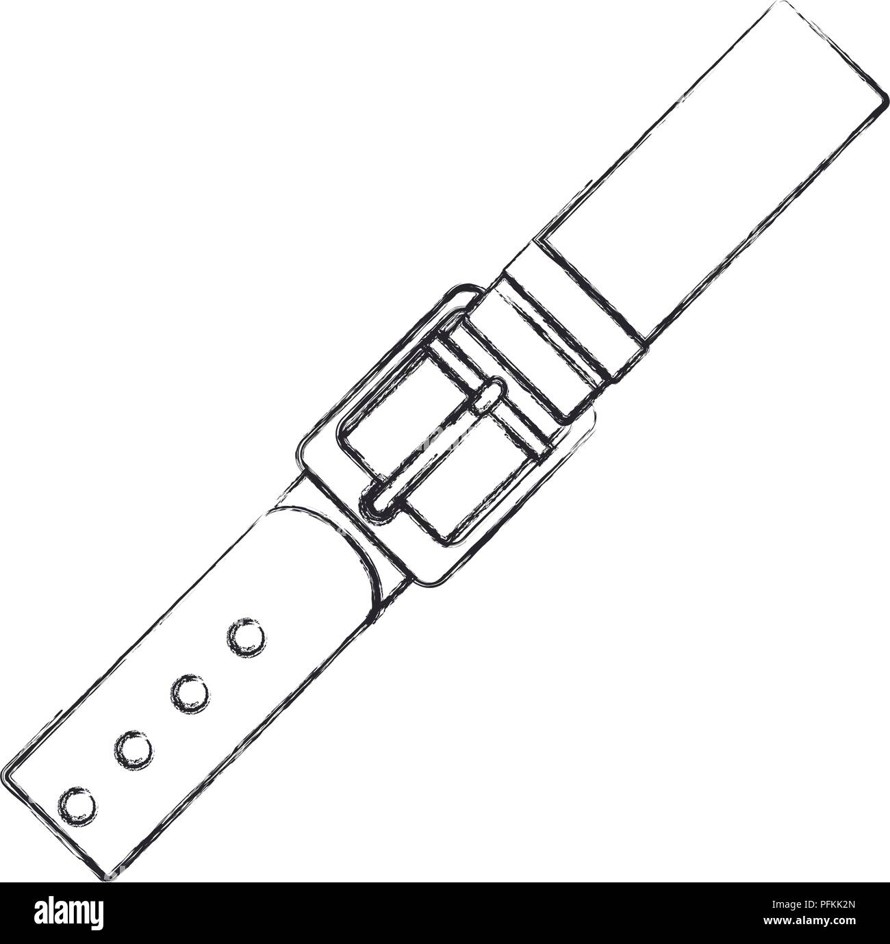 Männliche elegante Gürtel Symbol Stock Vektor